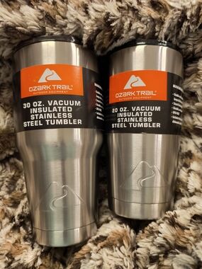 Ozark Trail Stainless Steel Tumblers in Silver (Set of 2) 30oz & 20oz